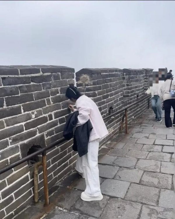 翻倍赚 游客在长城刻字劝不住？警方回应